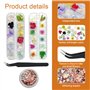 CCUCKY Fleurs Séchées à Ongles Naturelles, 2 Boîtes de Vraies Fleurs à Ongles pour DIY Faire de l'Artisanat, Arts des Ongles
