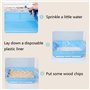 PEFAVPRO Revêtement Plastique pour Cage à Lapin, 50 Pièces Doublure de Cage de Lapin jetable pour Cochon d'Inde Lapin Hamster Ch