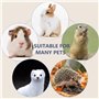 PEFAVPRO Revêtement Plastique pour Cage à Lapin, 50 Pièces Doublure de Cage de Lapin jetable pour Cochon d'Inde Lapin Hamster Ch