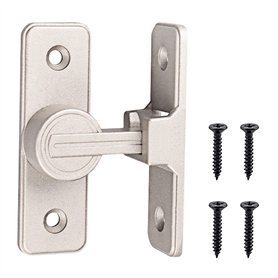 Verrou Serrure De Fermeture Porte Interieure Coulissante De Lumineux 90° Loquet De Crochet A Porte Bascule Boulon De Verrouillag