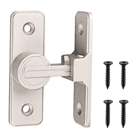 Verrou Serrure De Fermeture Porte Interieure Coulissante De Lumineux 90° Loquet De Crochet A Porte Bascule Boulon De Verrouillag