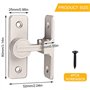 Verrou Serrure De Fermeture Porte Interieure Coulissante De Lumineux 90° Loquet De Crochet A Porte Bascule Boulon De Verrouillag