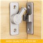 Verrou Serrure De Fermeture Porte Interieure Coulissante De Lumineux 90° Loquet De Crochet A Porte Bascule Boulon De Verrouillag