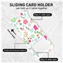 Porte Badge Cordon Tour de Cou avec Porte-cartes, Porte Badges la Carte d'identité avec Lanière Rétractable et Porte-clés pour É