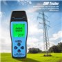 Détecteur de Rayonnements de Champ Electromagnétiques Testeur EMF Detecteur EMF numérique Radiomètre Electromagnétique avec Rétr