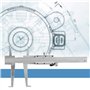 Intérieur Groove Vernier Pied à Coulisse Micromètre Jauge Vernier Règle de Travail Du Bois Outil de Mesure 9-150 Mm acier au Car