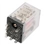 AC 220V 5A Relais Électromagnétique Mini Relais Intermédiaire Relais de Puissance 11 Broches avec l'indicateur Rouge