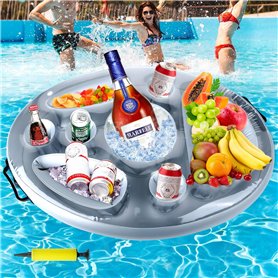 Amzeeniu Porte-gobelet Gonflable Flottant