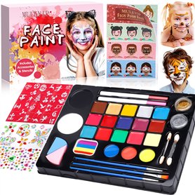 MULEVIP Peinture Visage Corps Kit 41PCS