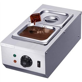 Fayelong Bain-marie pour chocolat chaudière électrique pour faire fondre le chocolat machine à chocolat en acier inoxydable 2 ré