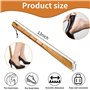 Axinost - bois Chausse-pied avec corde suspendue(32cm),chausse-pied à long manche,Chausse-pied en bois de chêne,parfait pour Hom