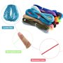 Boao Cordon ciré pour Fabrication de Bijoux - pour macramé, Collier, Bracelet, Bijoux - 30 Couleurs - 1 mm - 10 m de Chaque Coul