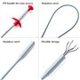 Chingde Crochet de nettoyage evier, 6 pièces Outil de vidange des cheveux Spring Pipe Dredging Sewer Dredging Tools Drain Snake 