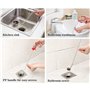 Chingde Crochet de nettoyage evier, 6 pièces Outil de vidange des cheveux Spring Pipe Dredging Sewer Dredging Tools Drain Snake 