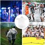 ODSPTER Poncho De Pluie Jetable，6 Pcs ImperméAble，Transparent Emergency Ponchos, Avec Capuchon à Cordon Pour Festival, RandonnéE