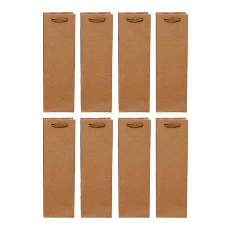 24pcs à Main de vin en Papier Kraft vin boit Le d'emballage de Rangement réutilisable pour Bouteilles de vin spiritueux Whisky (