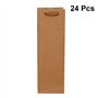 24pcs à Main de vin en Papier Kraft vin boit Le d'emballage de Rangement réutilisable pour Bouteilles de vin spiritueux Whisky (