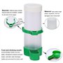 Jicyor 3PCS Abreuvoir Oiseaux Exterieur avec Anneau, Plastique Automatique Abreuvoir Mangeoires pour Oiseaux et Poules