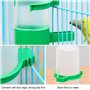 Jicyor 3PCS Abreuvoir Oiseaux Exterieur avec Anneau, Plastique Automatique Abreuvoir Mangeoires pour Oiseaux et Poules