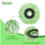 Têtes Microfibre Balai Rond Têtes Mop Tête de Vadrouille Rechange Tête de Balai à Franges,Suuwwn Têtes de Recharge de Vadrouille