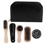 SUPVOX Kits D'entretien Des Chaussures Brosse à Chaussures avec Manche en Bois Chiffons pour Chaussures Cirage Crème à Chaussure