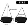 DMNQ Sac Banane Femme Velours Côtelé Banane Femme Velours Sac Banane Velours Cotelé Femme Femme en Forme de Demi-Lune Avec Bando