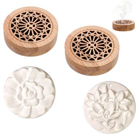 Lot de 2 Pierres Parfumées pour Huiles Essentielles - Diffuseur d'Air pour Chambre à Coucher