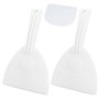 Lot de 2 spatules à pâte - Spatule à pizza flexible - Avec trous de suspension - Peu encombrant - Pour pizza