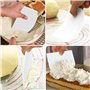 Lot de 2 spatules à pâte - Spatule à pizza flexible - Avec trous de suspension - Peu encombrant - Pour pizza, pâte, pâtisserie, 