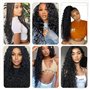 Lot de 3 Cheveux Crochetés Deep Twist,24 inch Sea Wave crochet Hair,Boho Braids Meches Human Hair,Deep Wave Braiding Crochet Hai
