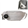 DMNQ Sac Banane Femme en Velours Côtelé - Bandoulière Demi-Lune Avec Sangle Réglable - Ceinture Y2k Pour Toutes les Occasions