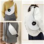 DMNQ Sac Banane Femme en Velours Côtelé - Bandoulière Demi-Lune Avec Sangle Réglable - Ceinture Y2k Pour Toutes les Occasions