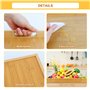 MXTIMWAN Plateau Bois, Plateaux de Service en Bambou avec Poignée, Plateau Repas Rectangle, Grand Plateau Repas Decoratif pour V