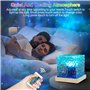 LED Aurore Projecteur Ciel Etoile, 16 Couleurs Cristal Lampe Projecteur Aurore Boréale, Télécommande Projecteur Galaxie Plafond 