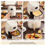 Papier Sulfurisé, LTZGO Accessoires 100 Pièces Papier Cuisson Patisserie carré pour Friteuse à Air, Sulfurise Feuille Liner Anti