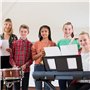 Flute Enfant Flute a Bec Avec Tige de Nettoyage Flûte à Bec Soprano Instrument de Style Allemand Soprano 8 Trous Plastique Amovi