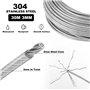 64 Pièces Cable Acier 3mm Cable Inox 3Mm 30M 304 Cable Acier Gainé Filin Acier avec Tendeur Cable Inox Tendeur Fil A Linge Serre