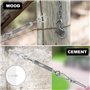64 Pièces Cable Acier 3mm Cable Inox 3Mm 30M 304 Cable Acier Gainé Filin Acier avec Tendeur Cable Inox Tendeur Fil A Linge Serre