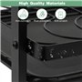 MXTIMWAN Égouttoir à Vaisselle Cuisine 2 Étages INOX - Grande Capacité Avec Plateau Égouttement et Support pour Couverts - Noir