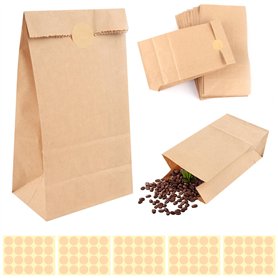 50 Pcs Sac en Papier Kraft
