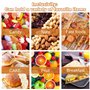 50 Pcs Sac en Papier Kraft, MXTIMWAN Sachet Bonbons Anniversaire 18 * 9 * 5.5cm, Sacs en Papier Marron avec 100 Autocollants Sac