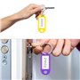 30 Porte Porte-Clés en Plastique, MXTIMWAN Plaques pour Clés, Étiquettes avec Porte Clé Porte Etiquette Clef Clés à Étiquette en