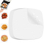 200 Feuilles Papier pour Friteuse à Air，Papier Sulfurisé Air Fryer，Perforé Papier Cuisson Air Fryer