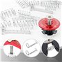 UKOFEW 200 Pièces Ressorts Kit,Ressorts de Traction avec Boîte de Rangement,Ressorts De Compression pour Outils et Appareils Man
