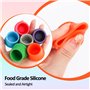 6PCS Bouchon de Bouteille Universel en Silicone - Réutilisable pour Vin, Bière, Champagne - Capsule Originale
