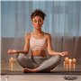 2PCS Porte Encens de Lotus en Laiton, 6 x 1 cm Brûleur d'Encens en Bâton, Support Encens, 6 Trous avec Collecteur de Cendres pou