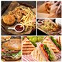 100 Feuilles Papier Emballage Alimentaire Style Journal Vintage pour Sandwich, Frites, Hamburger (30x20cm)