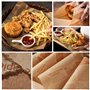 100 Feuilles Papier Emballage Alimentaire Style Journal Vintage pour Sandwich, Frites, Hamburger (30x20cm)