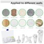 30 Pièces Crochet Mural，Non-Trace Crochets de Support Murals，Crochet Tableau, Aucune Trace de Suspension，pour Suspendre, Accroch