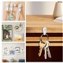 30 Pièces Crochet Mural，Non-Trace Crochets de Support Murals，Crochet Tableau, Aucune Trace de Suspension，pour Suspendre, Accroch